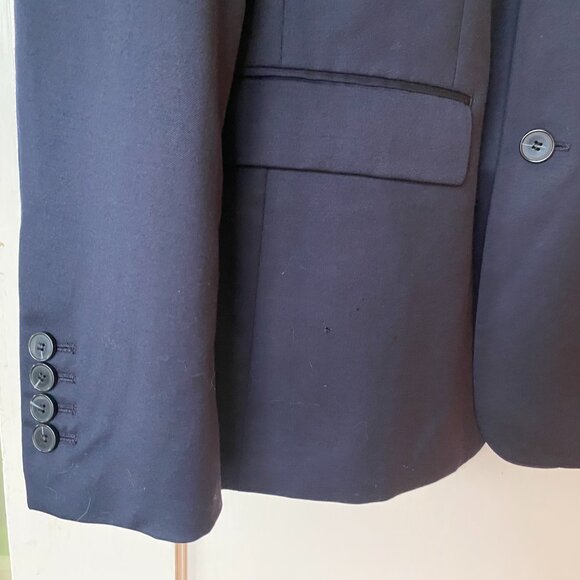 Sandro Navy Blue Men's 100% Wool Blazer Size 50 (Large) - Picture 7 of 10